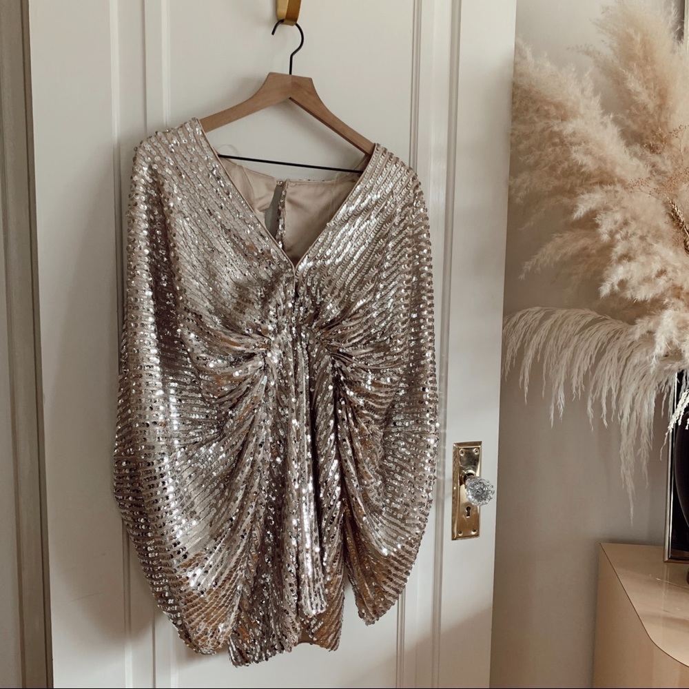 Free People Fame and Partners Sequin Dress NWOT